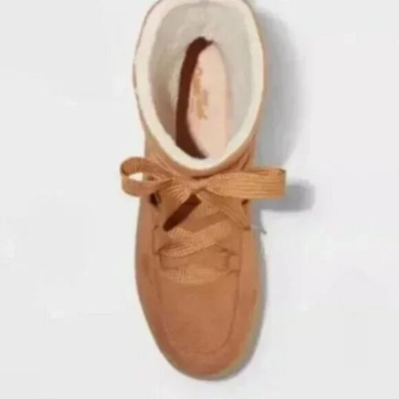 Women's Birgitte Winter Boots Cognac - Universal Thread™ 6.5 - Picture 6 of 6